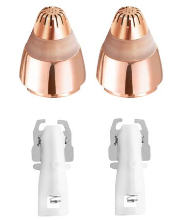 Replacement Heads for Finishing Touch Flawless Brows Eyebrow Facial Hair Remover, Rose Gold - Pack of 2