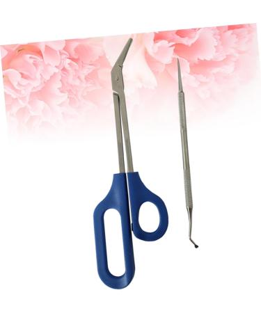 Beavorty 2 Sets Long Handle Limas De U as Fingernail Files Silver Color Grooming Kit Daily Life Stainless Steel for a Friend Nail Kits Manicure Kit Elder Cosmetic Nursing Kit - Buy Online on GoSupps.com