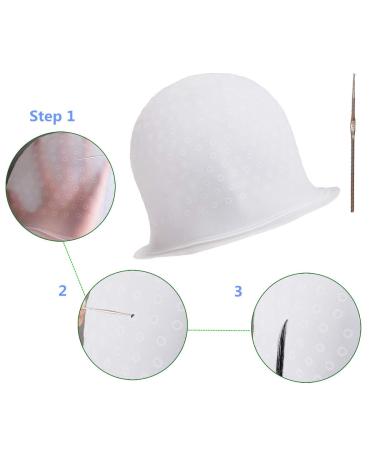 Yebeauty Highlight Cap - Professional Silicone Hair Highlighting Dyeing Cap with Hook | 1 Set - Buy Online on GoSupps.com