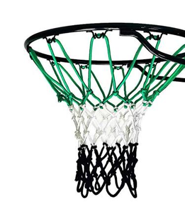 Fandom Nets Ultra Heavy Duty Basketball Net | NCAA & NBA Size | Fits Indoor and Outdoor Hoop/Goal | Basketball Net Replacement for Official Regulation Green/Black