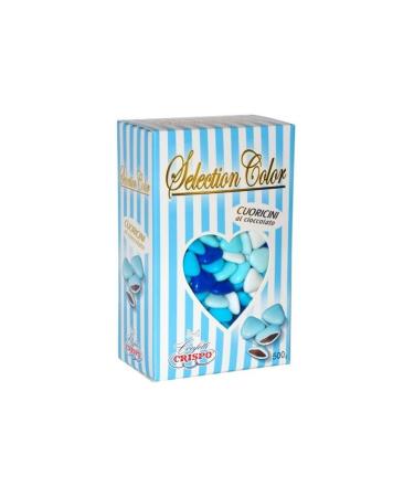 CRISPO DRAGEES | Choisissez la Couleur des Petits Coeurs | BLEU | 500 gr