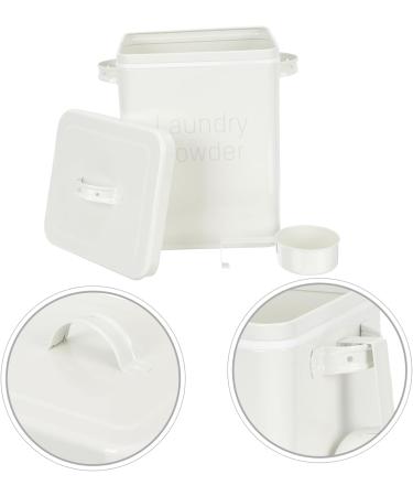 FOYTOKI Box Dispenser Lidded Storage Bin Laundry Dispenser Refillable Containers Iron White 1 count (Pack of 1) White - Buy Online on GoSupps.com