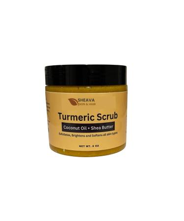 Exfoliating Sheava Turmeric Body Scrub Sugar Scrub and Skin Exfoliator with Shea Butter and Coconut Oil Gently Exfoliates Moisturizing Body SkinCare products by Sheava Skin