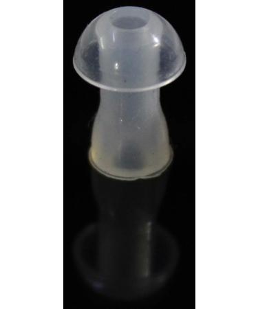 FCS Silicone Ear Tips for BTE & Pocket Hearing Aids | 12 Pack Small 8mm | Replacement Earplug Domes with Tube & Elbow Connectors - Buy Online on GoSupps.com