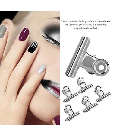 Rotekt 5pcs Stainless Steel C Curve Nail Extension Clips - Premium Multifunctional Nail Art Accessories for Perfect Extensions - Buy Online on GoSupps.com