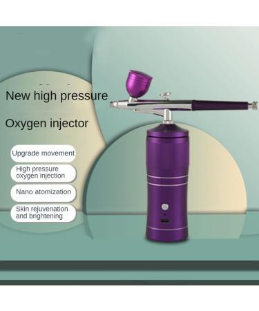 Qtynudy Airbrush Kit Portable+0.3mm Nozzle Cleaning Brush Set Fit for Makeup Nail Art A 1Set Purple - Buy Online on GoSupps.com