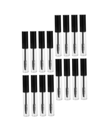 VINTORKY 16pcs Mascara Tube Lip Gloss Containers Eyelash Cream Bottle Portable Mascara Bottle Plastic Black