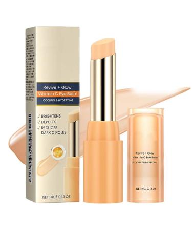 Nitvei Eye Balm with Vitamin C Brightens and Reduces Puffiness, 2025 New Revive Vitamin C Eye Balm Stick for Reducing Dark Circle, Hydrating Eyes Cream Eyes Care Stick for Women (1)