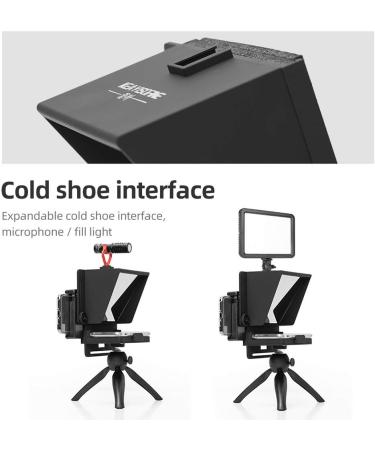Mini Teleprompter with Remote Control for Phone and DSLR Recording - Buy Online on GoSupps.com