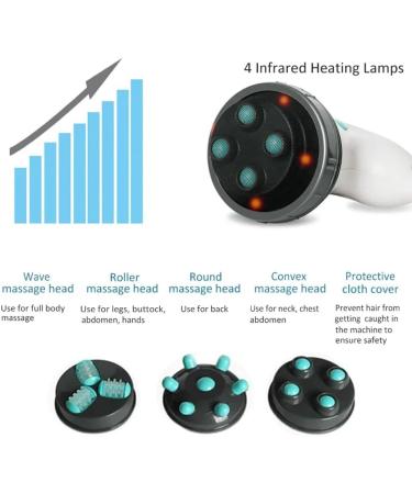 ferater Electric Body Slimming Massager Handheld Infrared Massage Anti-Cellulite for Arms Legs Hips Fat Remover EU Plug - Buy Online on GoSupps.com