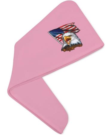 Buy Vintage American Flag Bald Eagle Microfiber Hair Towel Wrap for Women | 10x26 Inch Super Absorbent Hair Turban with Button - Buy Online on GoSupps.com