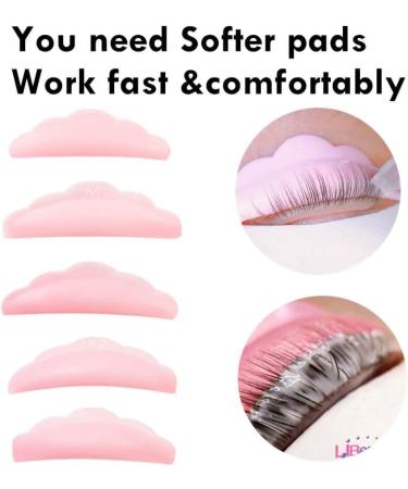 Libeauty Lash Lift Pads - DIY Eyelash Perm Rods & Curling Tool for At-Home Lash Lift - 10 Pcs Soft Silicone Shields - Pink, 5 Sizes (S, M, L) - Reusable - Buy Online on GoSupps.com