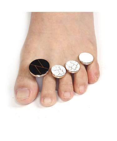 8-Piece Washable Silicone Toe Separator Set | Pedicure Care Tool for Straightening Crooked Toes | Reusable Nail Art Accessories - Buy Online on GoSupps.com