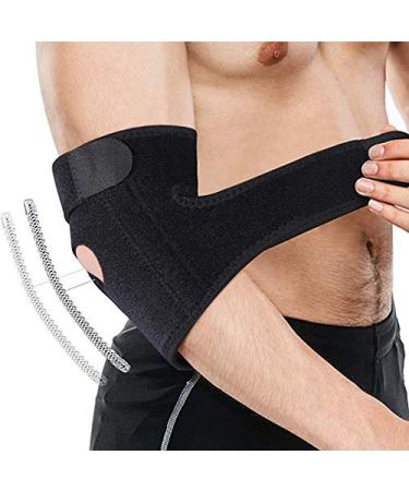 Elbow Brace 1 Women & Men Elbow Brace for Sprain Arthritis Post-Injury Rehabilitation Adjustable Neoprene Compression Elbow Brace
