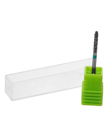 HONMEET Nail Polisher Nail Drill Bits Nail Art Tools Manicure Art Drill Bits Manicure Supplies Drill Bits for Nails Drill Bit for Acrylic Nails Nail Art Polishing Tools Tungsten Steel 7.00X1.30X1.30CM Green