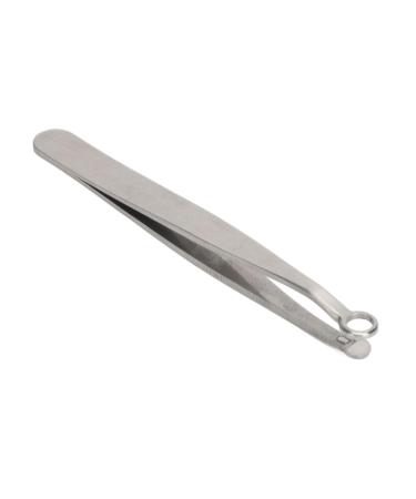 Nose Hair Trimming Tweezers Stainless Steel Bladeless Round Head Nose Hair Trimming Tweezers Waterproof for Home