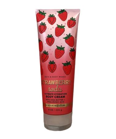 Bath and Body Works Strawberry Soda Ultra Shea Hydrating Body Cream 8 oz / 226 g