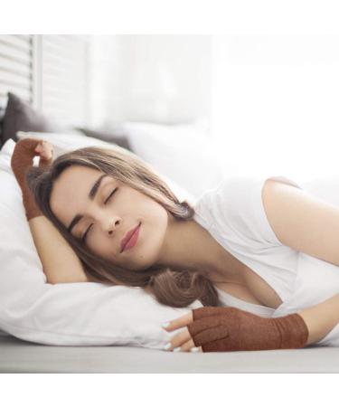 Brace Master Arthritis Gloves - 2 Pairs Compression & Warmth for Pain Relief | Carpal Tunnel Rheumatoid Arthritis Support (Large Brown) - Buy Online on GoSupps.com