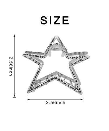Satr Metal Hair Clips - Nonslip Hair Accessories for Thin & Thick Hair | Silver Hair Jaw Clamps & Hairpins - Buy Online on GoSupps.com