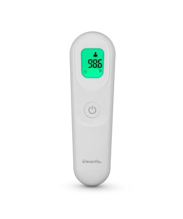Evenflo PreciseRead Touchless Forehead Thermometer for Adults, Children, Babies, Food and Liquids  Accurate, Fast, No Contact, with Color-Coded Results