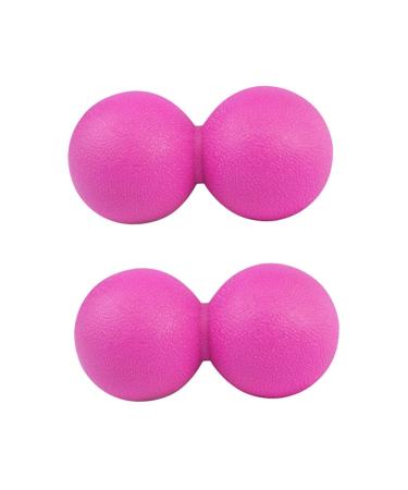 Frcolor 2st massage roll Massage ball peanut-lacro-ball double lacrosse balls deep fabric ball peanut ball foot massage device body massage globe yoga ball peanut balls