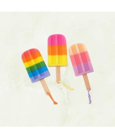 Milisten Popsicle Bath Sponge 3Pcs - Cute Ice Cream Kids Body Loofah Scrubber - Buy Online on GoSupps.com