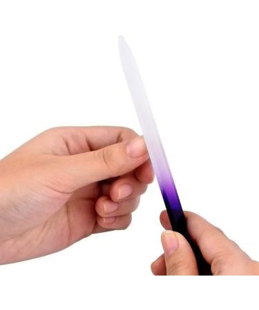 10 Pcs Glass Nail File Manicure Set - Professional Fingernail Care Tool - Buy Online on GoSupps.com