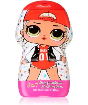 LOL Surprise 2in1 shower gel & shampoo for children 3D figure with fun scent of vanilla jasmine and raspberry 400 ml - Buy Online on GoSupps.com