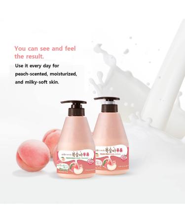 WELCOS KWAILNARA Peach Milk Body Lotion 560g/19.75oz - Hydrating and Nourishing Formula - Buy Online on GoSupps.com