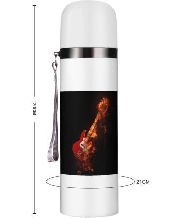 Epic Rock Bass Guitar on Fire Insulated Water Bottle 19 OZ Stainless Steel Travel Mug For Drink Sports Camping Hiking Outdoors - Buy Online on GoSupps.com