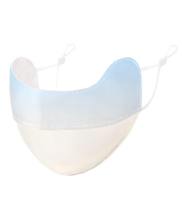 Buerfu UV Protection Face Masque - Breathable UV Protection Ice Silk Face Masque - Reusable Sun Shield Face for Women 3D Eye Protection for Fishing Hiking Cycling gradient blue