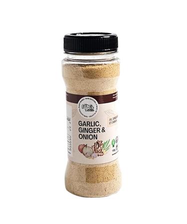 Aga's Wholesome Garlic Ginger & Onion Powder 100g MSG Free Salt Free Natural Spices Plant Based All Purpose Multipurpose Seasoning Gluten Free Vegan Non-Irradiated GMO Free