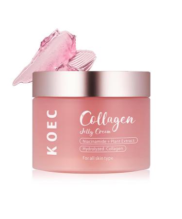 SUNOL Collagen Jelly Cream Korean Face Cream - Contains Niacinamide & Freeze Dried Hydrolyzed Collagen -Elasticity & Hydration - Reduce Fine Lines & Dullness -Suitable for All Skin Types (3.38 Fl.Oz)