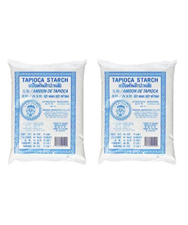 Erawan Tapioca Starch Powder 16 Oz (Pack of 2) 16.0 Ounce (Pack of 2)