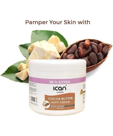 ican London Cocoa Butter Soft Body Cream For Dry Skin 500g - Buy Online on GoSupps.com