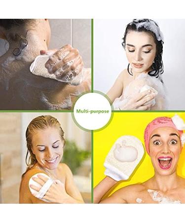Beisela Exfoliating Loofah Back Body Scrubber - Natural Bath Sponge Pads for Face, Back & Body - Eco-Friendly Non-Toxic Loofah for Women and Men - Buy Online on GoSupps.com