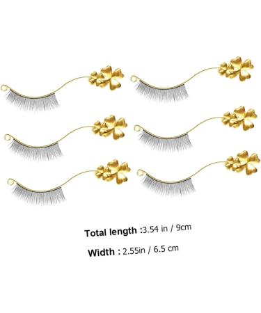 6pairs Eyelash Fake Eyelashes Magnetic Eyelashes False Eyelash Holder Eyelash Applicator Tool Makeup Tools Eyelash Tool Beauty Tools Electroplating Process Extend Earth Tones 9x6.5cm Golden - Buy Online on GoSupps.com