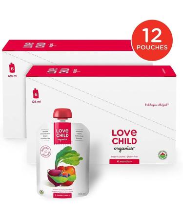 Love Child Organics Superblends Apples Strawberries Beets + Blueberries Puree 128 ml (Pack of 12) by Nature's Path - Buy Online on GoSupps.com