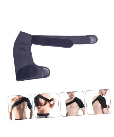 FRCOLOR Adjustable Left Shoulder Immobilizer Brace - Support & Protection for Fitness & Basketball - Durable Nylon Cuff Protector (66X24X1CM Black - Buy Online on GoSupps.com