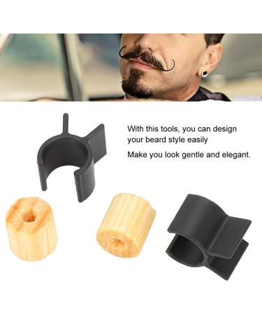 Shanrya Eco-Friendly Mustache Shaping Template - Safe Black Handlebar Moustache Training Wheel for Men - Ideal Husband & Father Gift - Buy Online on GoSupps.com