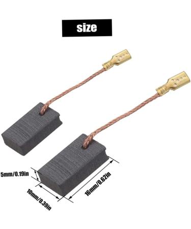 Buy Brush Motor Carbon Brushes 5x10x16mm - Automatic Stop Fits Metabo W8-125 W7-115 & More - 2 Pairs - International Shipping Available - Buy Online on GoSupps.com
