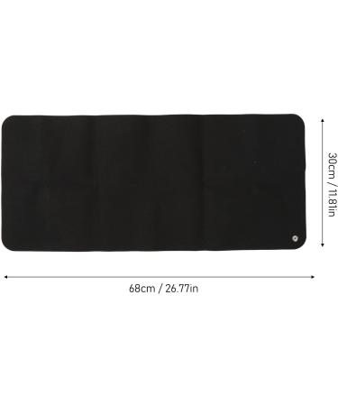 Earth of Yoga Mat Black Soft PU Ground Mat for Stress Relief & Anxiety Reduction | 30x68 cm | Perfect for Elderly | 5m Cable - Buy Online on GoSupps.com