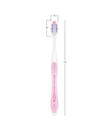 SmileGoods A362 Toothbrush 36 Tuft Soft Bristle with Gum & Tongue Cleaner - 72 Individually Packaged Assorted Colors - Buy Online on GoSupps.com