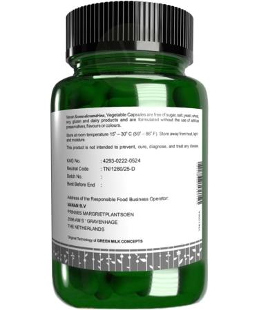 Vanan Senna Supplements (60 Capsules) | 140mg | 100% Pure Senna Extract | Natural Solution Against Constipation and Promotes Digestion | - Buy Online on GoSupps.com