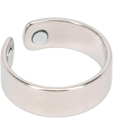 Adjustable Silver Fatigue Relief Magnetic Ring - Stylish Metal Jewelry Accessories - Buy Online on GoSupps.com