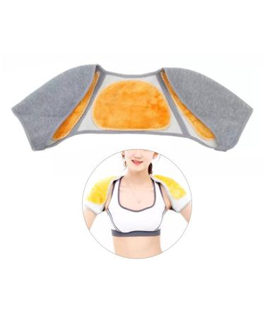 LALAFINA Stay Warm shoulder heating pad Shoulder Warmer Protector Double Shoulder thermal bag Miss aldult Vest Fleece Lined Picture 1 Medium