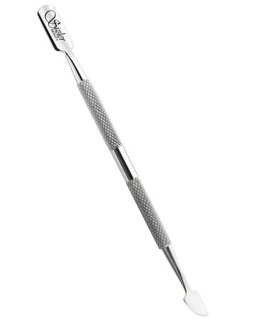 Professional Stainless Steel Dual Head Cuticle Pusher Tool UV Gel Polish Soak Off Remover Tool Nail Art Cuticle Trimmer Double-ended Stainless-Steel Manicure Tool By Sizler Beauty