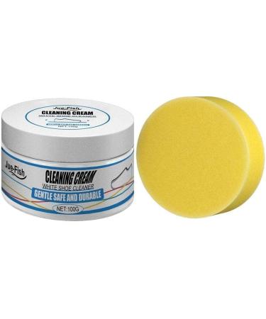 New 100g White Shoe Cleaning Cream Multi-functional Sports Maintenance Brightening And Shoes Cleaning Yellowing F2K9 Whiten - Buy Online on GoSupps.com