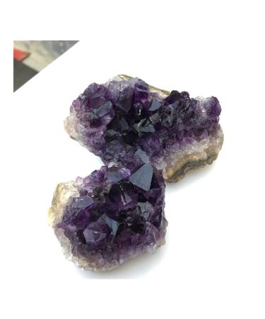 Natural Crystal Rough Natural Ore Irregular Amethyst Cluster Brazilian Crystal Rough Gemstone Home Decoration Reiki Stone Fish Tank for Decoration Stone Generator 1pcs