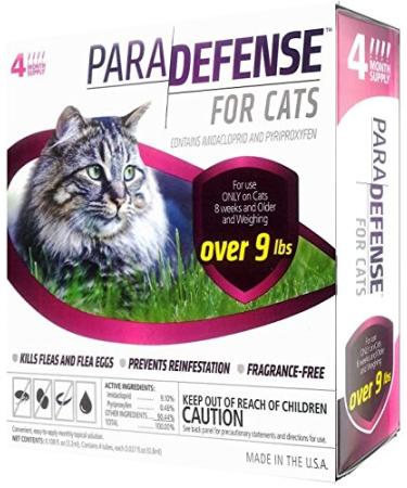 Para Defense 10+ lb Cat Pet Flea Control Supply, Large